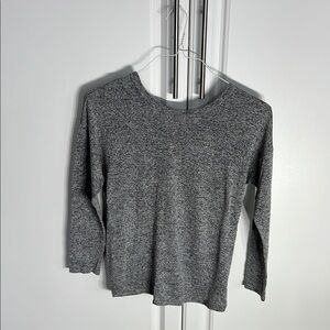 Gray Long Sleeve Top